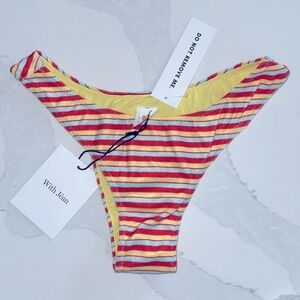 with Jean Swim | with Jean Buttercup Bikini Bottom Fuego Stripe Xsmall